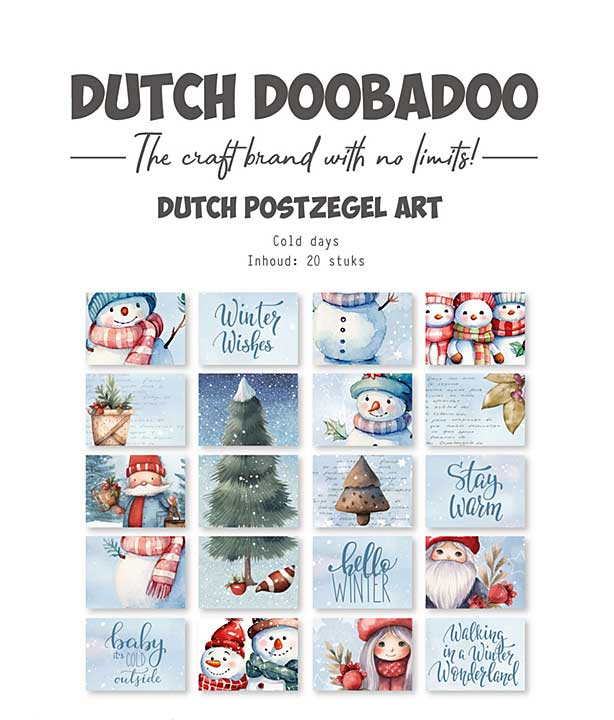 Dutch Doobadoo Dutch Postzegel Art A6 Cold Days (20pcs)