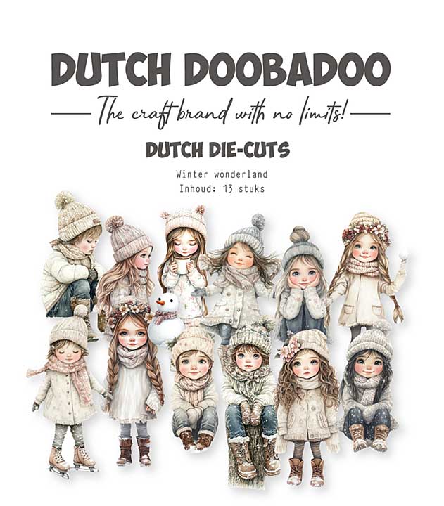 Dutch Doobadoo Dutch Collage Die-Cuts Winter Wonderland (13pcs)