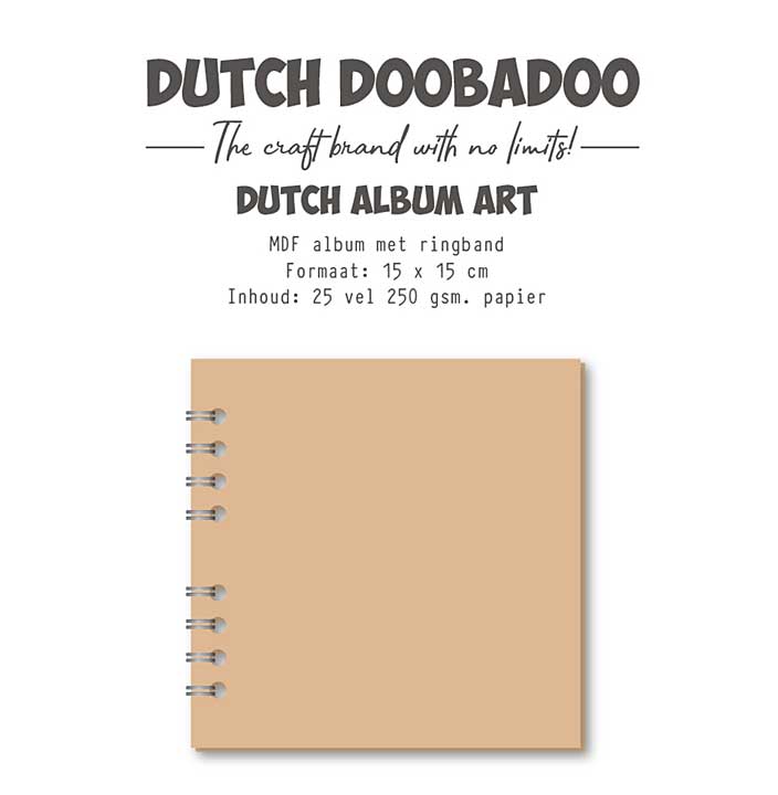 Dutch Doobadoo Dutch Album Art 6x6 Inch MDF Journal Notebook