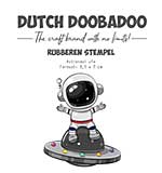 Dutch Doobadoo Outer Space Rubber Stamp A7 Astronaut Ufo