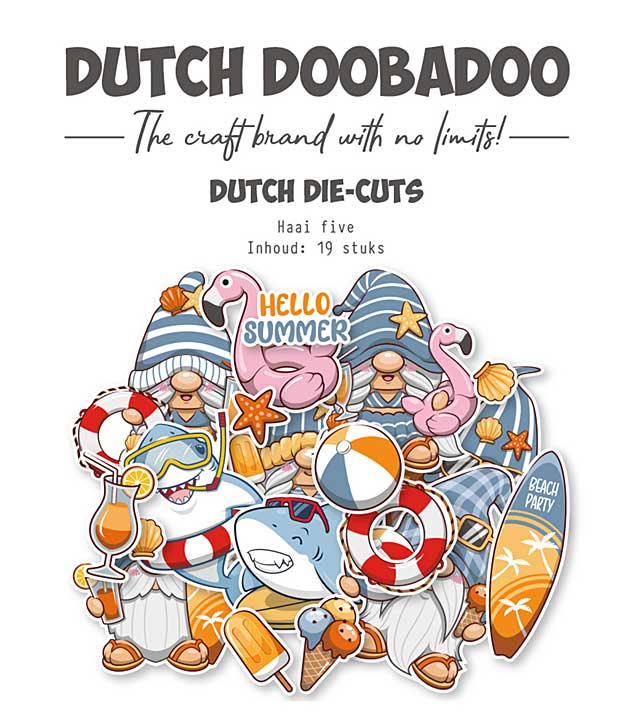 Dutch Doobadoo Dutch Die-Cuts Haai Five (19pcs)