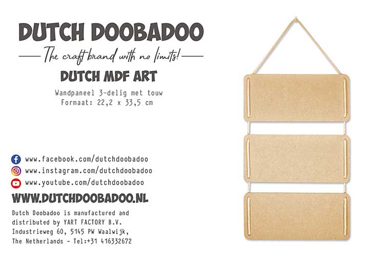 Dutch Doobadoo Dutch MDF Art Hanging Panels (3pcs)