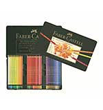 Faber Castell - 60 Polychromos Colour Pencil Crayons in Metal Box