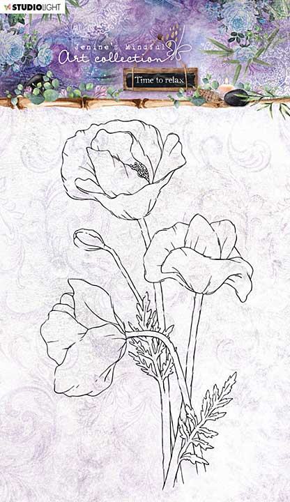 SO: Studio Light Time To Relax 2.0 Clear Stamp - Nr.23, Poppy