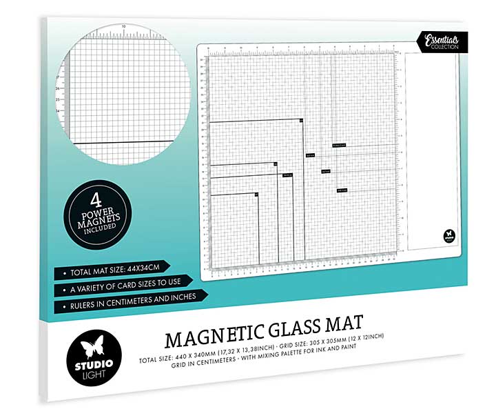 Studio Light Magnetic Glass Mat with Magnets (SL-ES-MGM01)