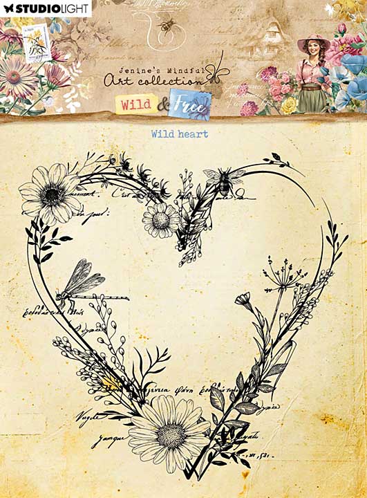 Studio Light Wild and Free Clear Stamp Wild Heart