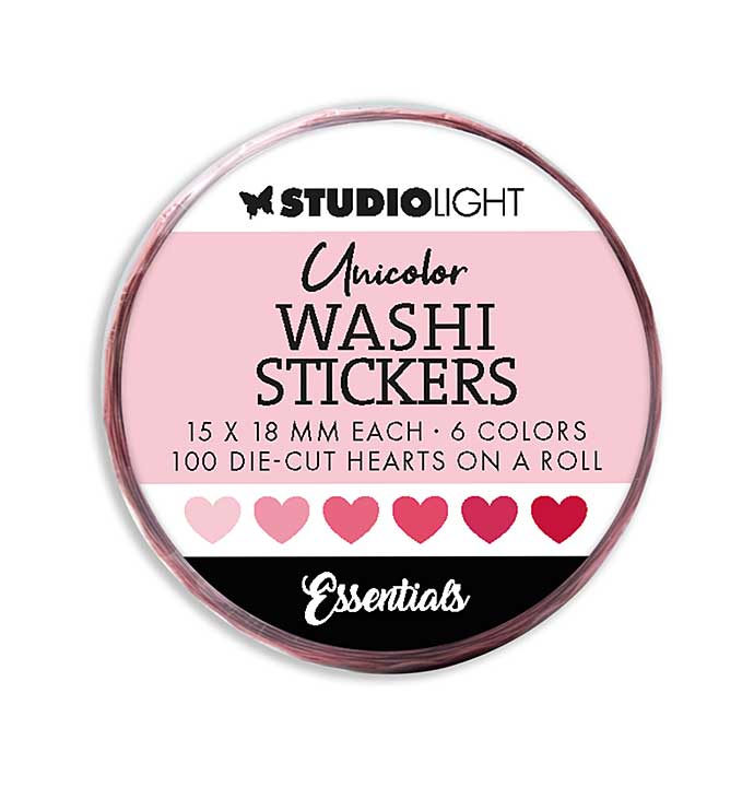Studio Light Pinks Essentials Washi Die-cut Stickers