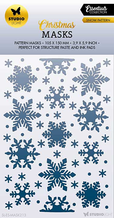 Studio Light Snow Pattern Christmas Essentials Mask