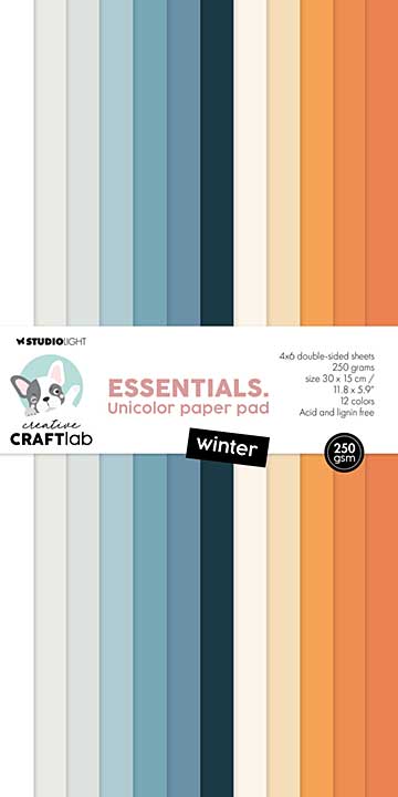 SO: Creative Craftlab Winter Essentials Unicolor Paper Pad