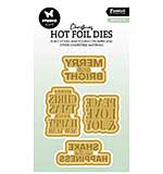 Studio Light Sentiments Christmas Hot Foil Dies