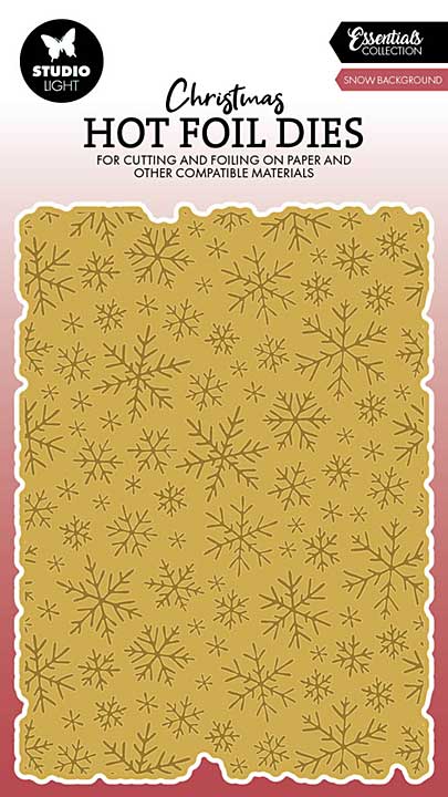 Studio Light Snow Background Christmas Hot Foil Dies