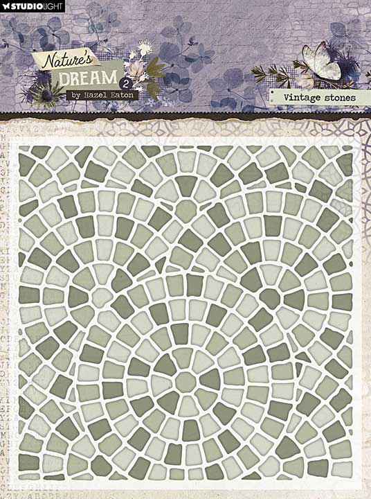 Studio Light Natures Dream 2 Embossing Folder Vintage Stones