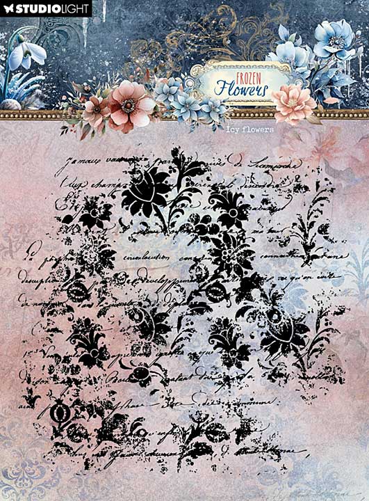 Studio Light Frozen Flowers Clear Stamp Icy Flowers