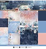 Studio Light Frozen Flowers Design Paper Pad Backgrounds