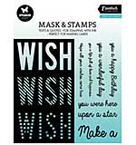 Studio Light Wish Sentiments Essentials Mask and Stamp