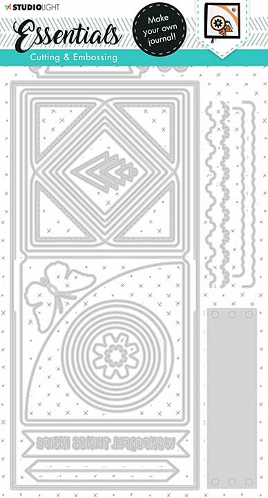 Studio Light Square Journal Cutting and Embossing Dies