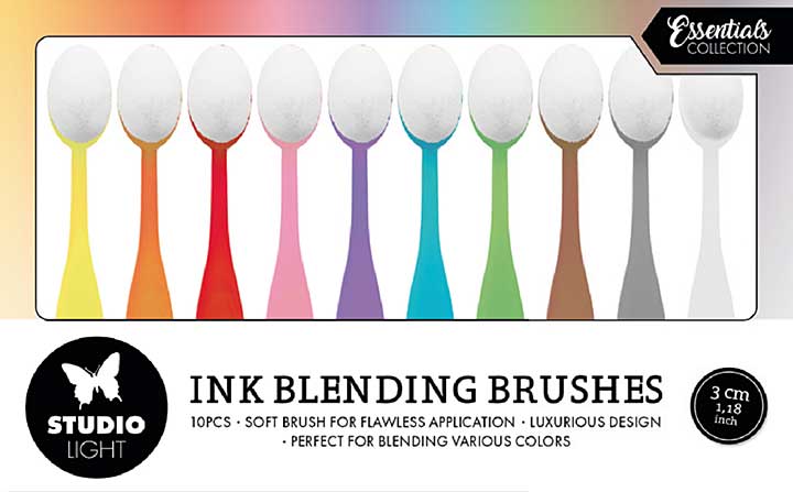 Studio Light Ink Blending Brushes Soft 3cm (10pcs) (SL-ES-BBRU08)