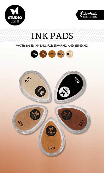 SO: Studio Light Ink Pads Shades Of Brown Essential Tools