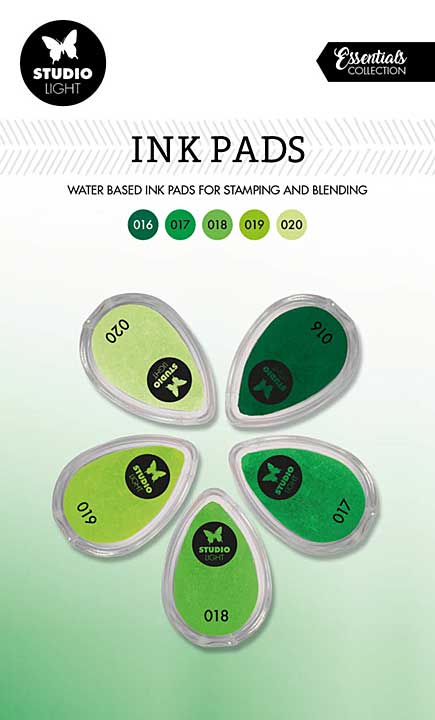 Studio Light Ink Pads Shades Of Green Essential Tools