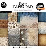 Studio Light Background Papers 8x8 Inch Grunge Design Paper Pad