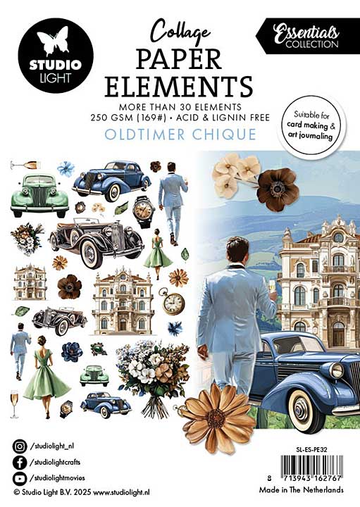 Studio Light Oldtimer Chique Collage Paper Elements