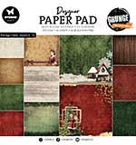 Studio Light Background Papers 8x8 Inch Grunge Designer Paper Pad