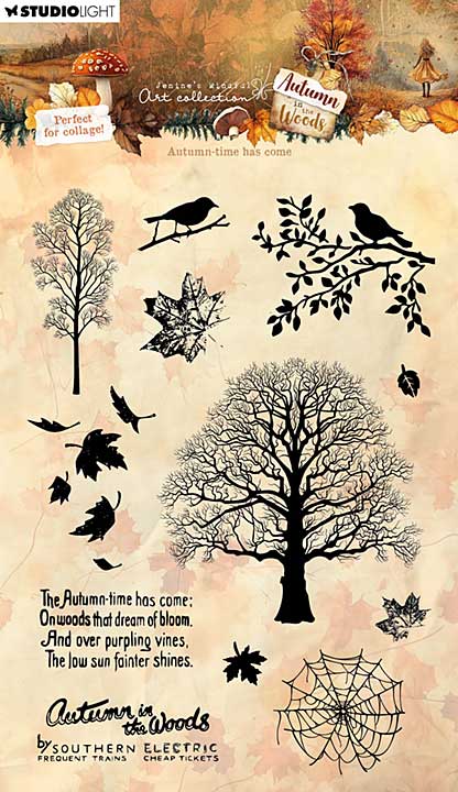 Studio Light Autumn In The Woods Clear Stamps Autumn-time Has Come