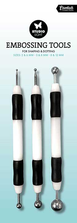 Studio Light Embossing Tools 2 + 6mm, 3 + 8mm, 8 + 12mm