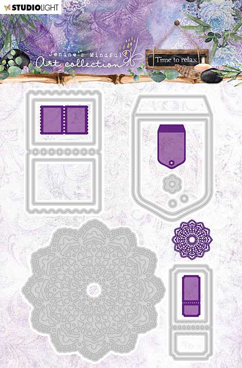 Jenines Mindful Art Cutting Embossing Die Time to