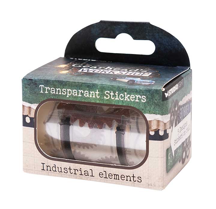 Studio Light Gearheads Workshop Transparent Stickers Industial Elements
