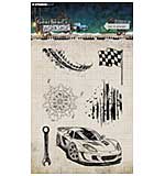 Studio Light Gearheads Workshop Clear Stamps Car and Grunge