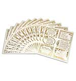SO: Pinflair Peel Off Stickers, Verses - Christmas (12 sheets)