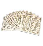 Pinflair Peel Off Stickers, Verses - All Occasions with Borders [1029]