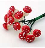 SO: Scrapberrys - Red Mushrooms - Medium (12pcs)