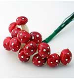 SO: Scrapberrys - Red Mushrooms - Small (12pcs)