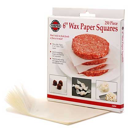 SO: Norpro 6 inch Wax Paper Squares (250 pcs)