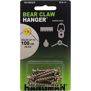 SO: Double Headed Bearclaw Hanger 1nch (10 pack) - Gold