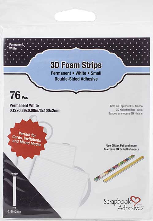 SO: Scrapbook Adhesives 3D Foam Strips 76pk - White
