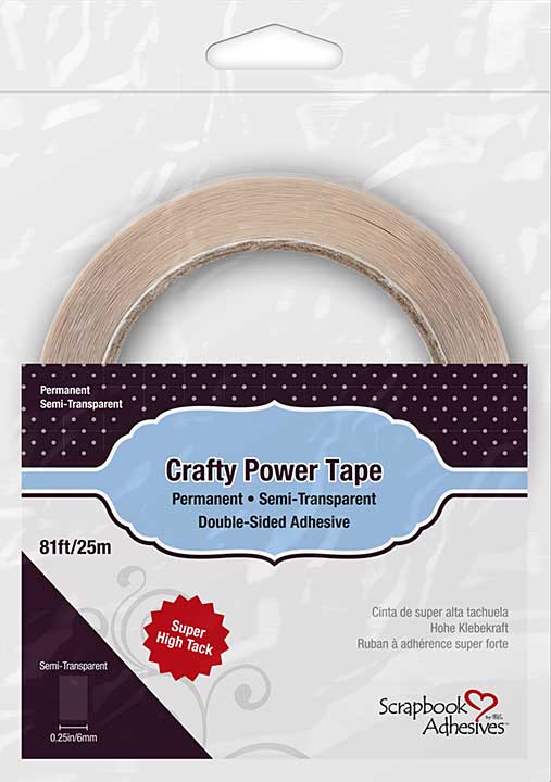 Scrapbook Adhesives Crafty Power Tape Refill - (0.25 x8.1ft)