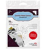 Scrapbook Adhesives Paper Photo Corners Self-Adhesive 72pk - .5 Variety Pack