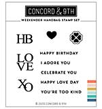 Concord & 9th Clear Stamps 3X3 - Weekender Handbag