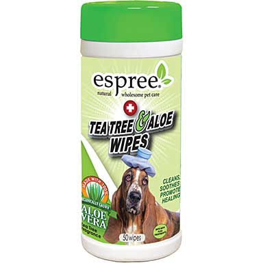 SO: Espree Natural Tea Tree and Aloe Healing Wipes For Dogs (50pk)