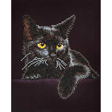 SO: Diamond Dotz - Midnight Cat Embroidery Facet Art Kit