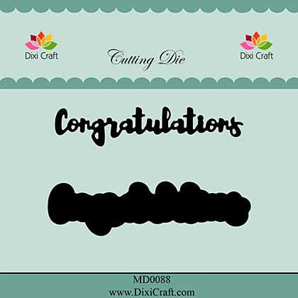 SO: Dixi Craft Congratulations Cutting Die