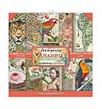 Stamperia Mini Scrapbooking Pad 10 Double Sided Sheets (8x8) Amazonia