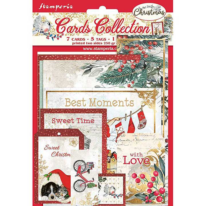 Stamperia Cards Collection Romantic Christmas
