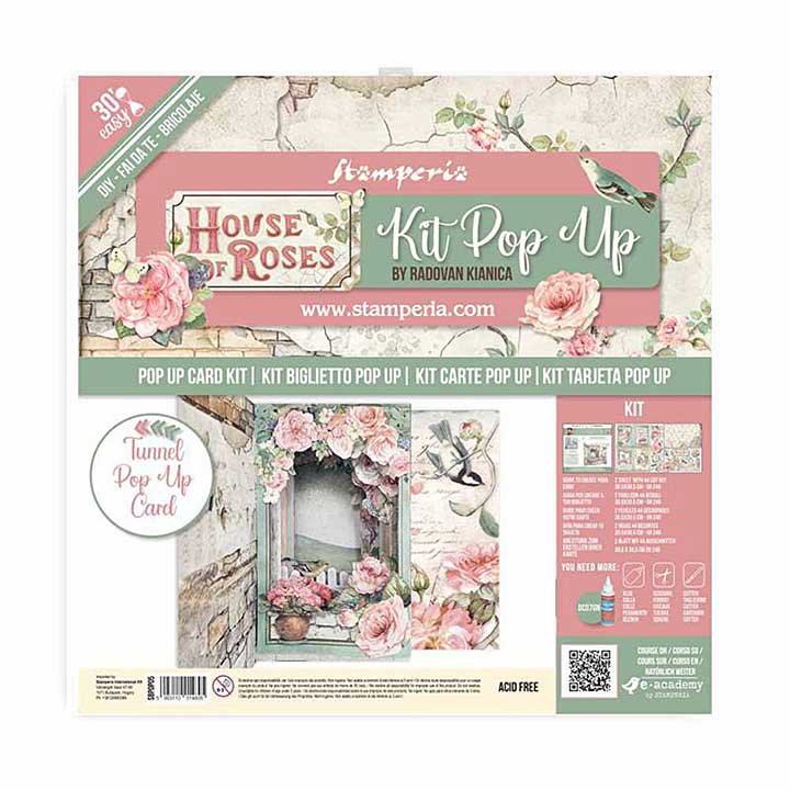 Stamperia Tunnel Pop Up Kit House Of Roses