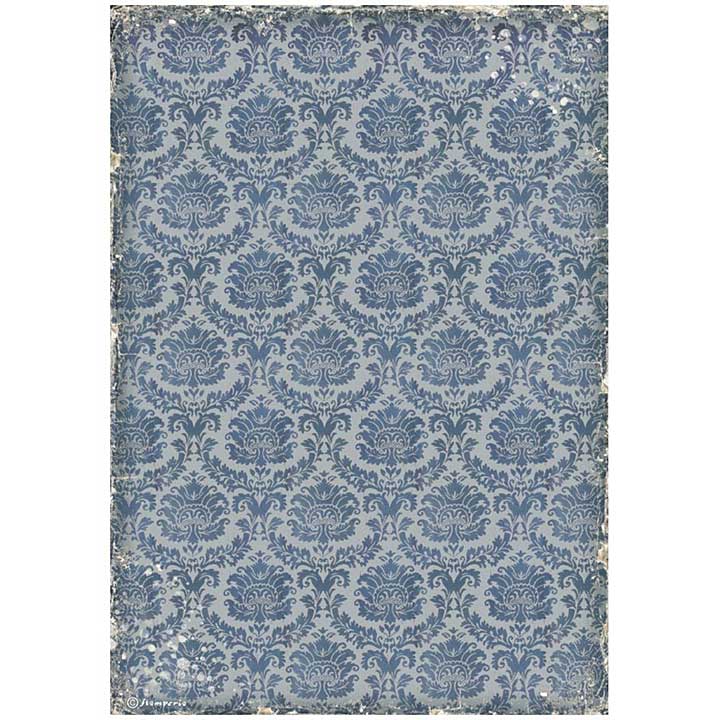 SO: Stamperia Vintage Library A4 Rice Paper Wallpaper (DFSA4756)