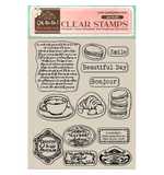 Stamperia Create Happiness Oh la la Clear Stamps Labels  (WTK175)