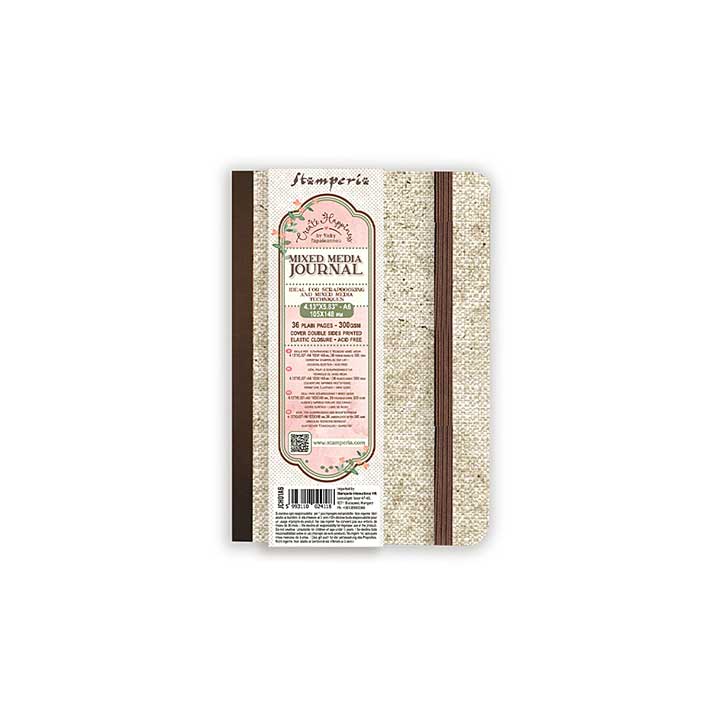Stamperia Mixed Media Journal A6 Plain Pages Create Happiness (JCH01A6)